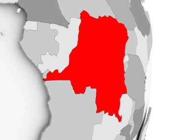 Demokratik Kongo Cumhuriyeti gri siyasi dünya üzerinde