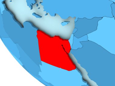 Mısır mavi siyasi dünya üzerinde