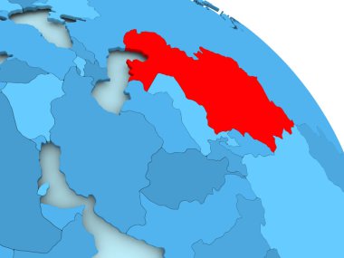 Kazakistan mavi dünya üzerinde