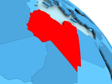 Libya mavi dünya üzerinde
