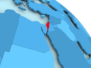 İsrail mavi dünya üzerinde