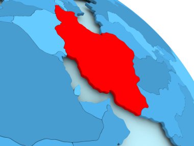 Iran mavi dünya üzerinde