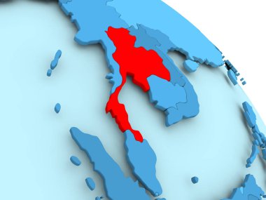 Mavi dünya üzerinde Tayland