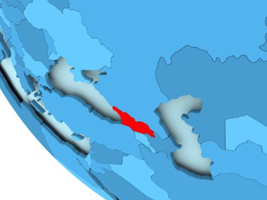 Georgia mavi siyasi dünya üzerinde