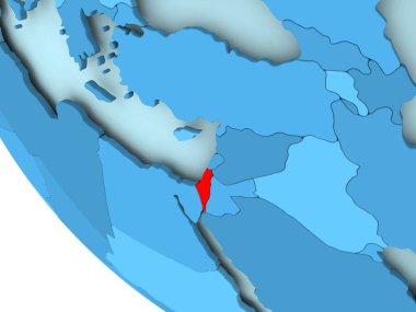 İsrail mavi siyasi dünya üzerinde
