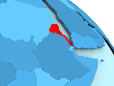 Eritre mavi dünya üzerinde
