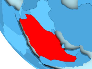 Suudi Arabistan mavi siyasi dünya üzerinde