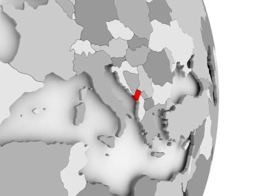 Karadağ gri siyasi dünya üzerinde
