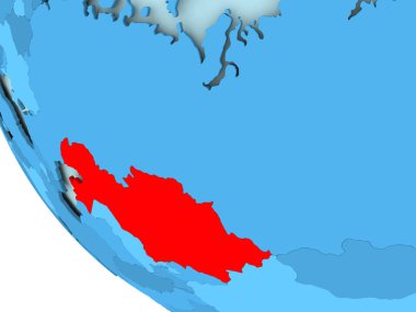 Kazakistan mavi siyasi dünya üzerinde