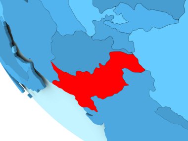 Pakistan mavi siyasi dünya üzerinde