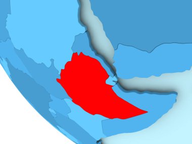 Etiyopya mavi siyasi dünya üzerinde