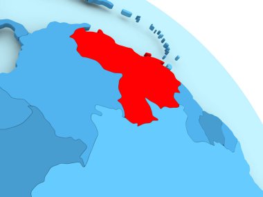 Venezuela mavi dünya üzerinde