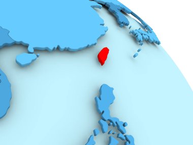 Tayvan mavi dünya üzerinde