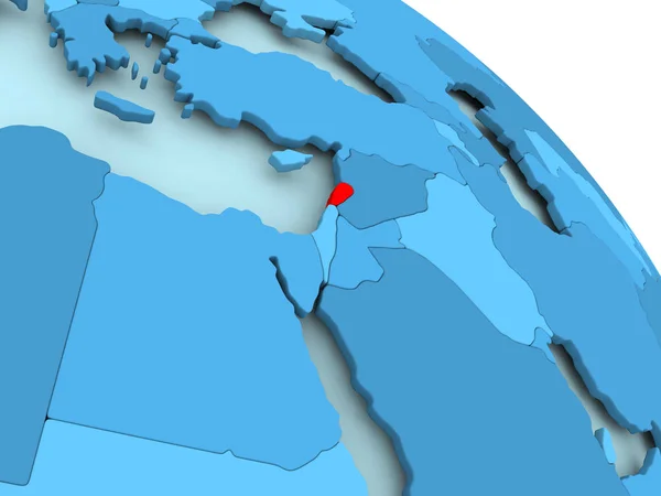 青い地球上のレバノン — ストック写真