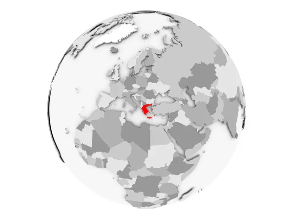 회색 세계 고립에 그리스 — 스톡 사진
