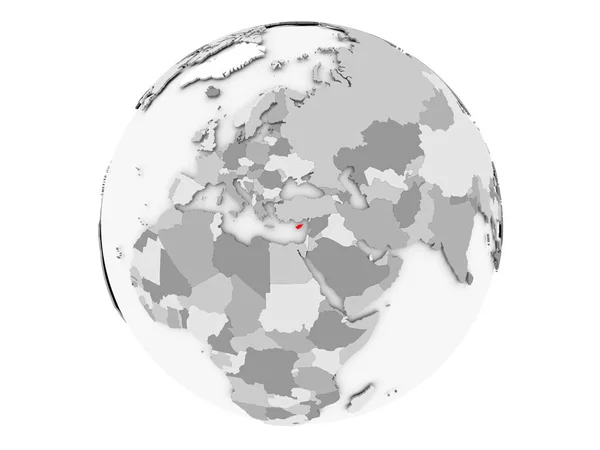 Cipro sul globo grigio isolato — Foto Stock