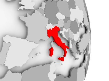 İtalya gri siyasi dünya üzerinde