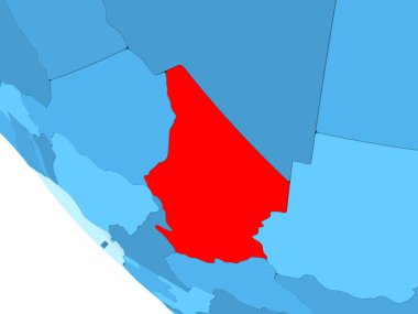 Chad mavi siyasi dünya üzerinde