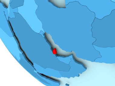 Katar mavi siyasi dünya üzerinde