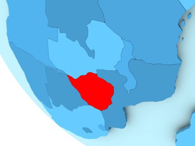 Zimbabve mavi siyasi dünya üzerinde