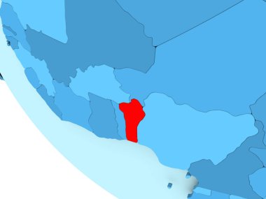 Benin mavi siyasi dünya üzerinde
