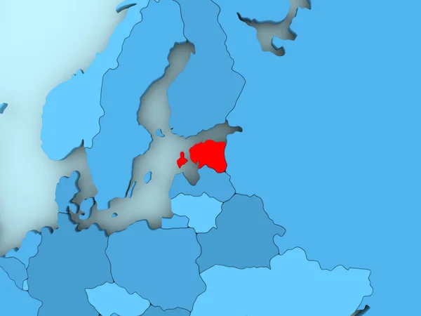 Карта Эстонии — стоковое фото