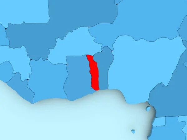 Karte von Togo — Stockfoto