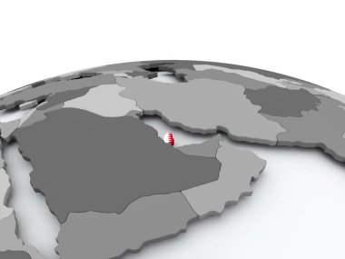 Katar bayrağı dünya üzerinde