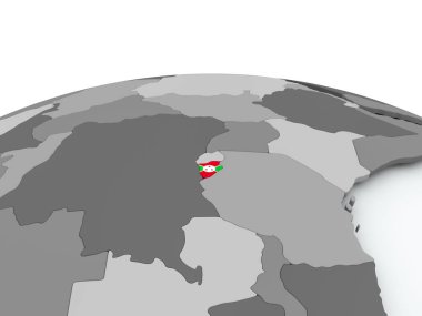 Burundi bayrağı dünya üzerinde