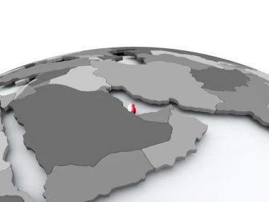 Katar bayrağı dünya üzerinde