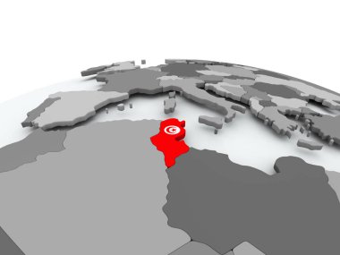 Tunus bayrağı dünya üzerinde