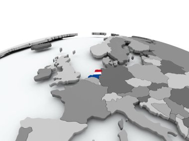 Hollanda bayrağı dünya üzerinde