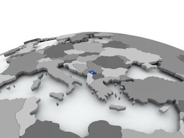 Kosova bayrağı dünya üzerinde