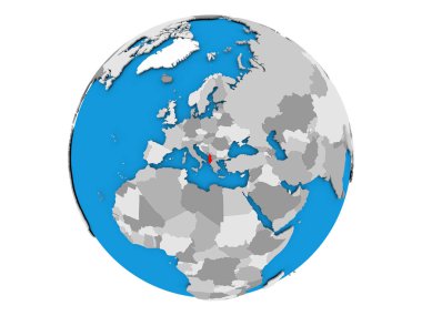 Arnavutluk izole küre üzerinde