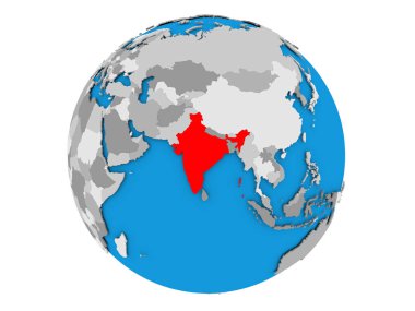Hindistan Globe izole