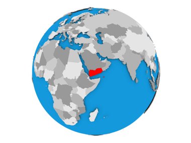 Yemen izole küre üzerinde
