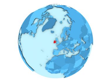 İrlanda'da izole mavi Küre