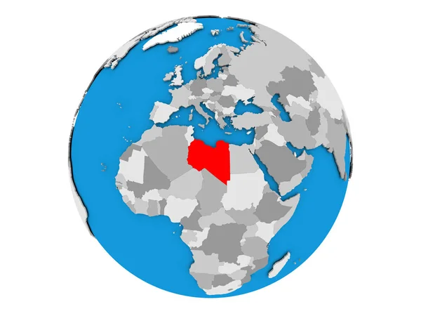 Libyen på jorden isolerad — Stockfoto