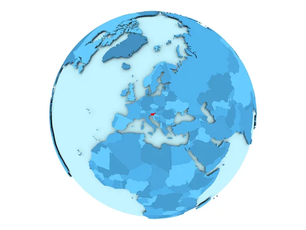Slovenya izole mavi dünya üzerinde — Stok fotoğraf
