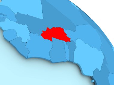 Burkina Faso mavi dünya üzerinde