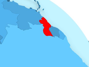 Mavi dünya üzerinde Guyana