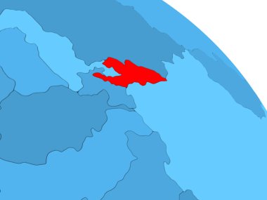 Kırgızistan mavi dünya üzerinde