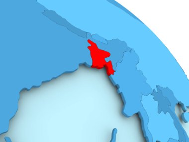 Bangladeş mavi dünya üzerinde