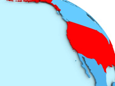 Mavi dünya üzerinde ABD