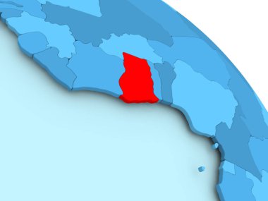 Gana mavi dünya üzerinde