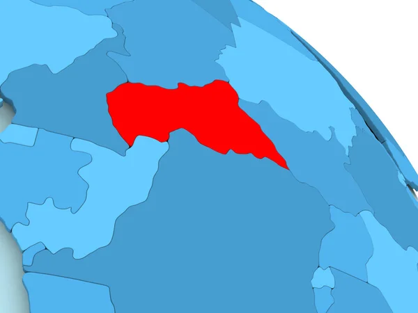 Orta Afrika mavi dünya üzerinde — Stok fotoğraf