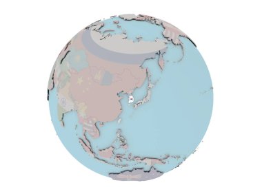 Güney Kore bayrağı dünya üzerinde