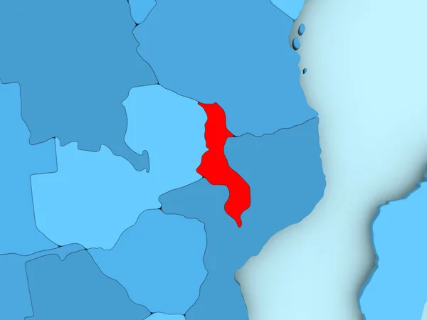 La mappa di Malawi — Foto Stock