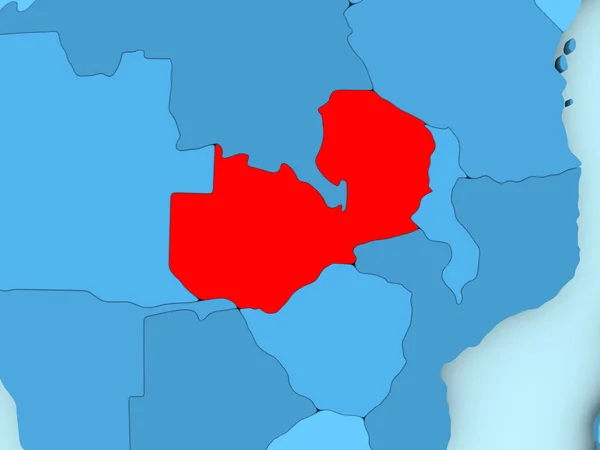 Mapa Zambie — Stock fotografie