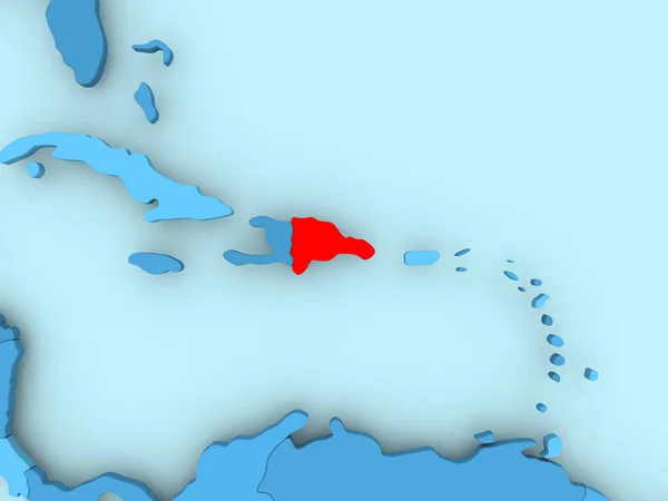 Карта Домініканської Республіки — стокове фото